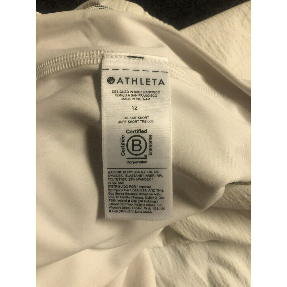 NEW Athleta Trekkie Skort‎ Womens Size 12 Athletic Golf Tennis Lined Stretch - Picture 14 of 16